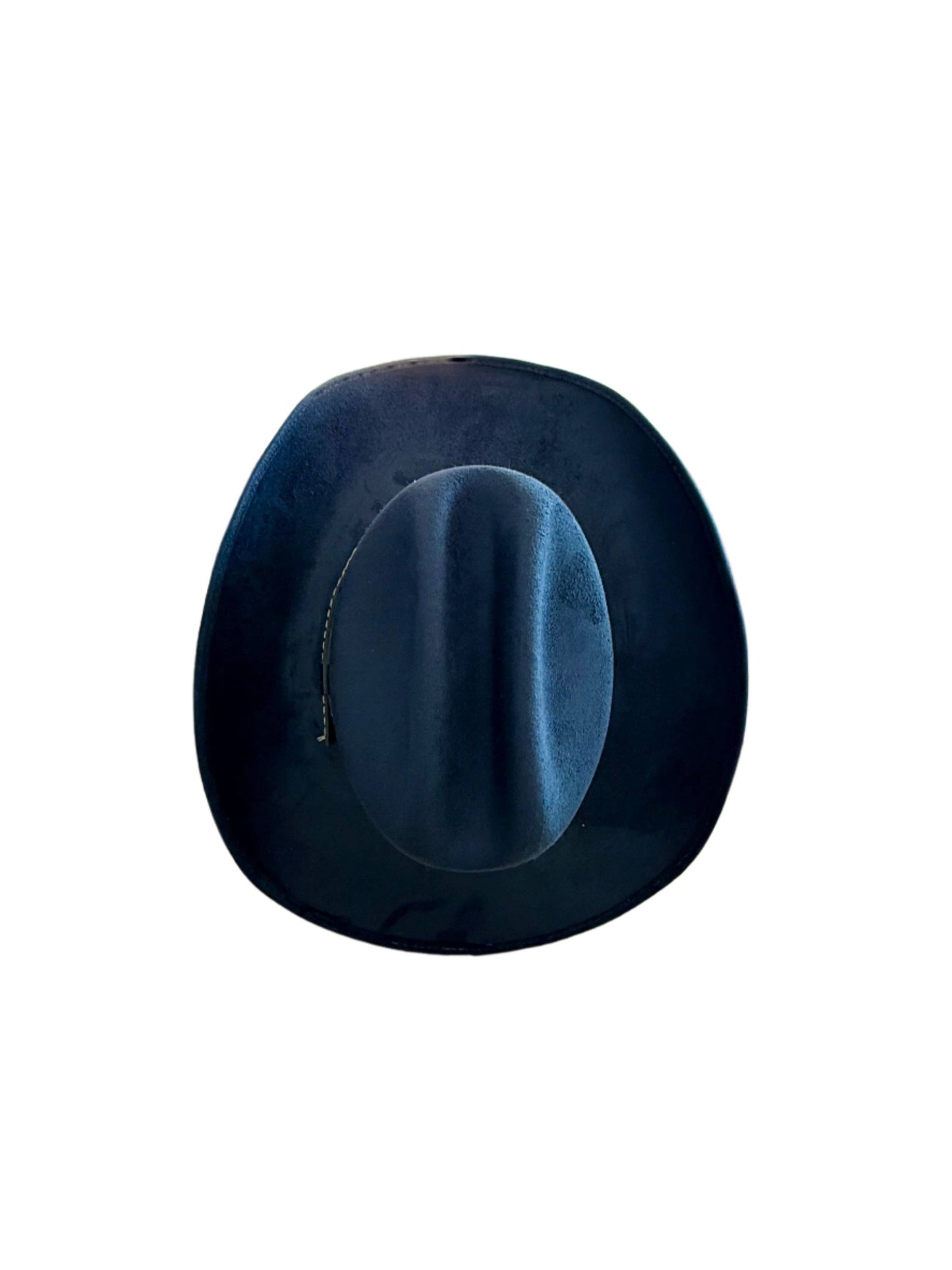 Texana Vegan Suede Cowboy Hat - Navy Blue