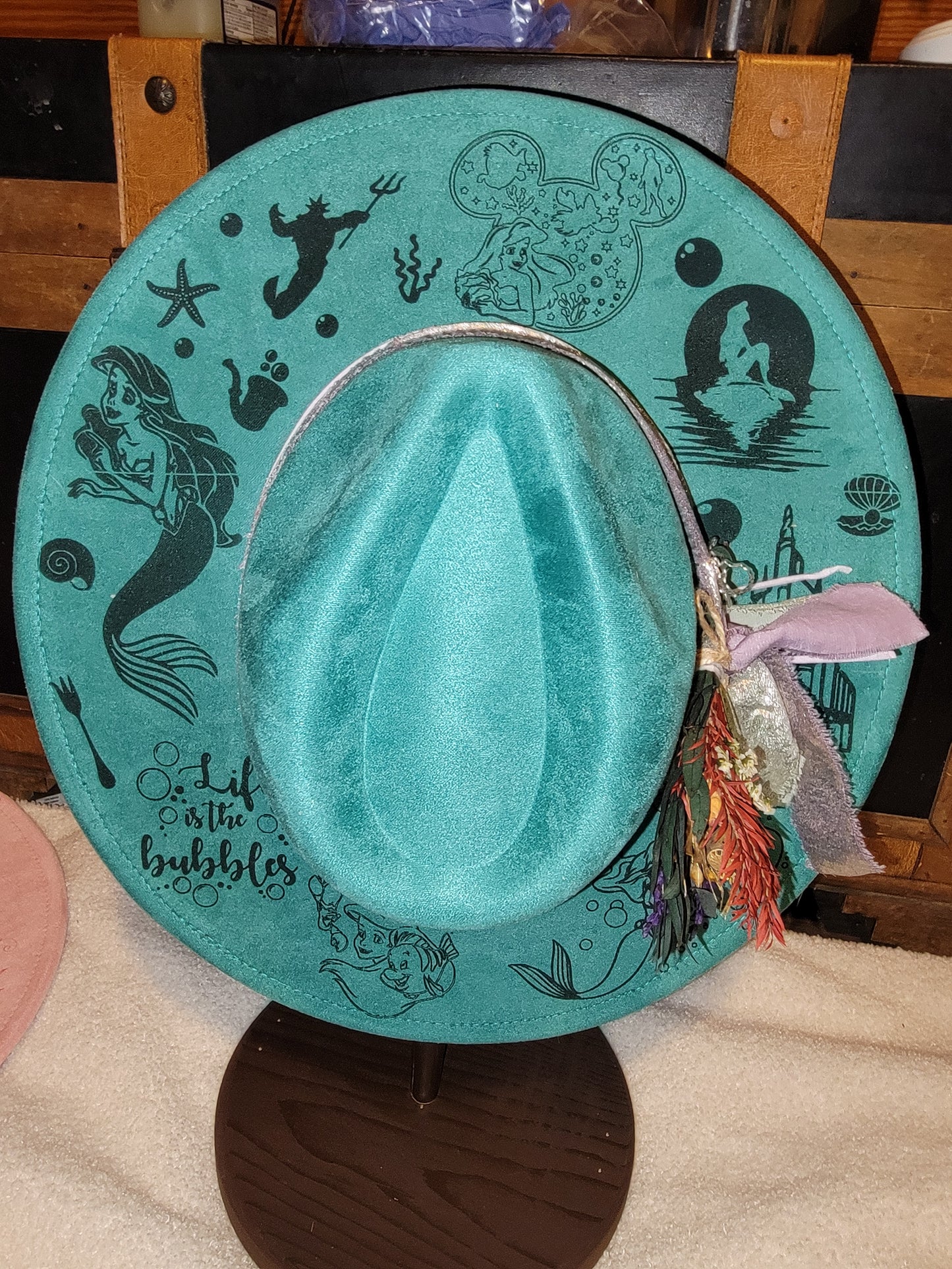 Mermaid Teal Wide Brim