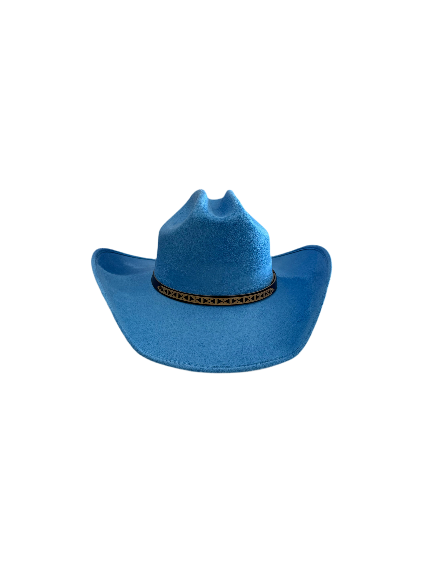 Texana Vegan Suede Cowboy Hat - Aqua