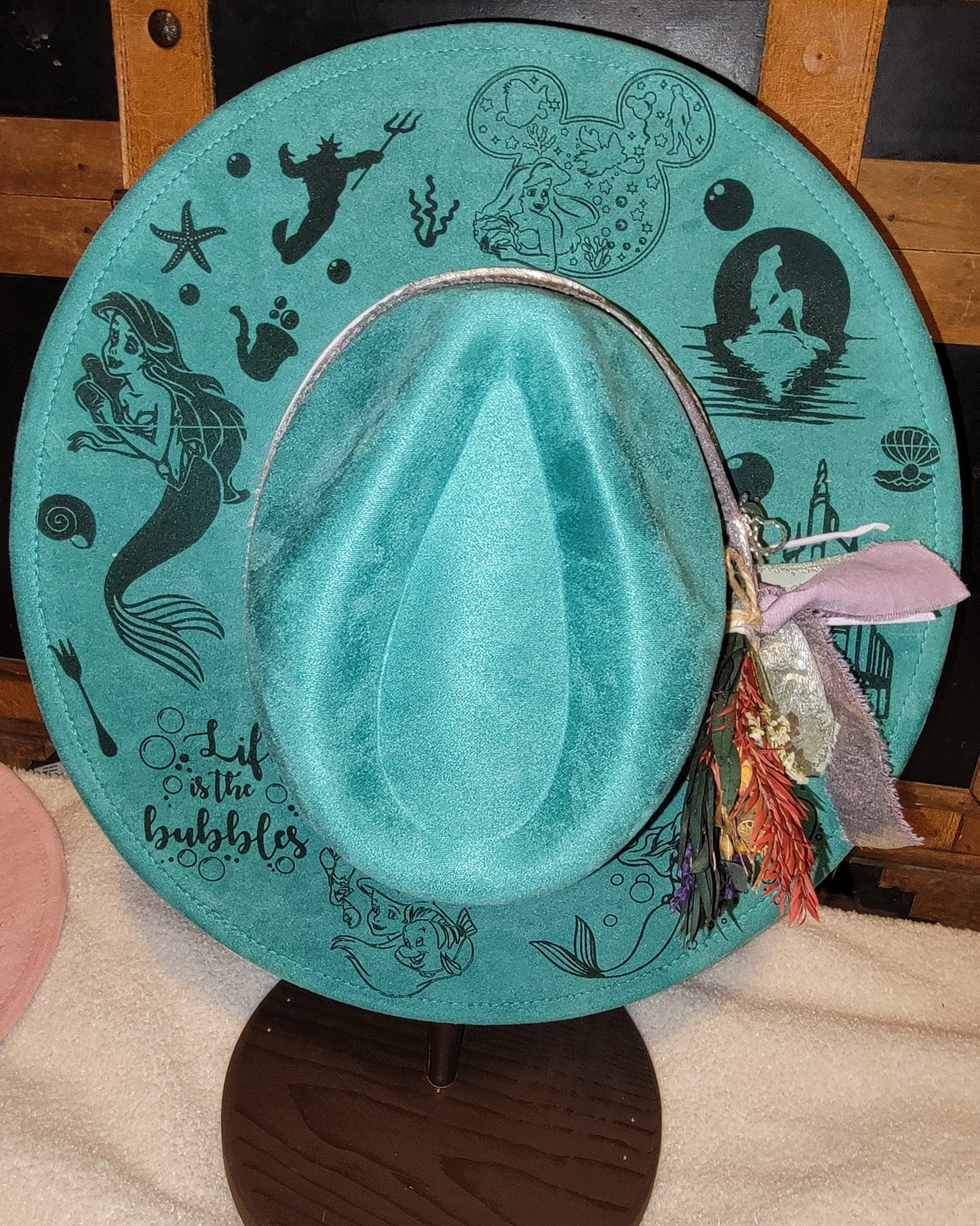 Mermaid Teal Wide Brim