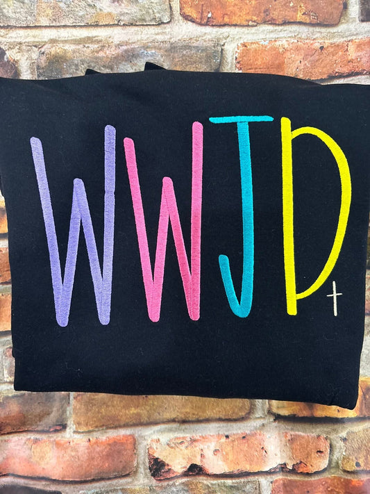 WWJD Embroidered Sweatshirt