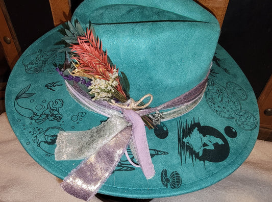 Mermaid Teal Wide Brim