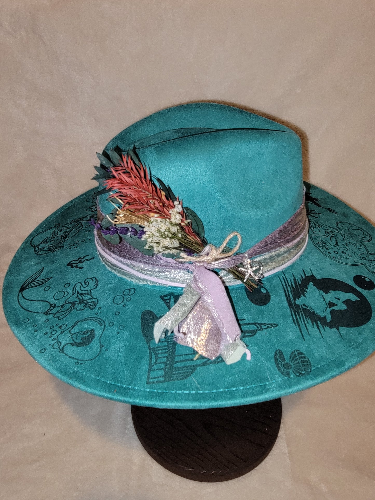 Mermaid Teal Wide Brim