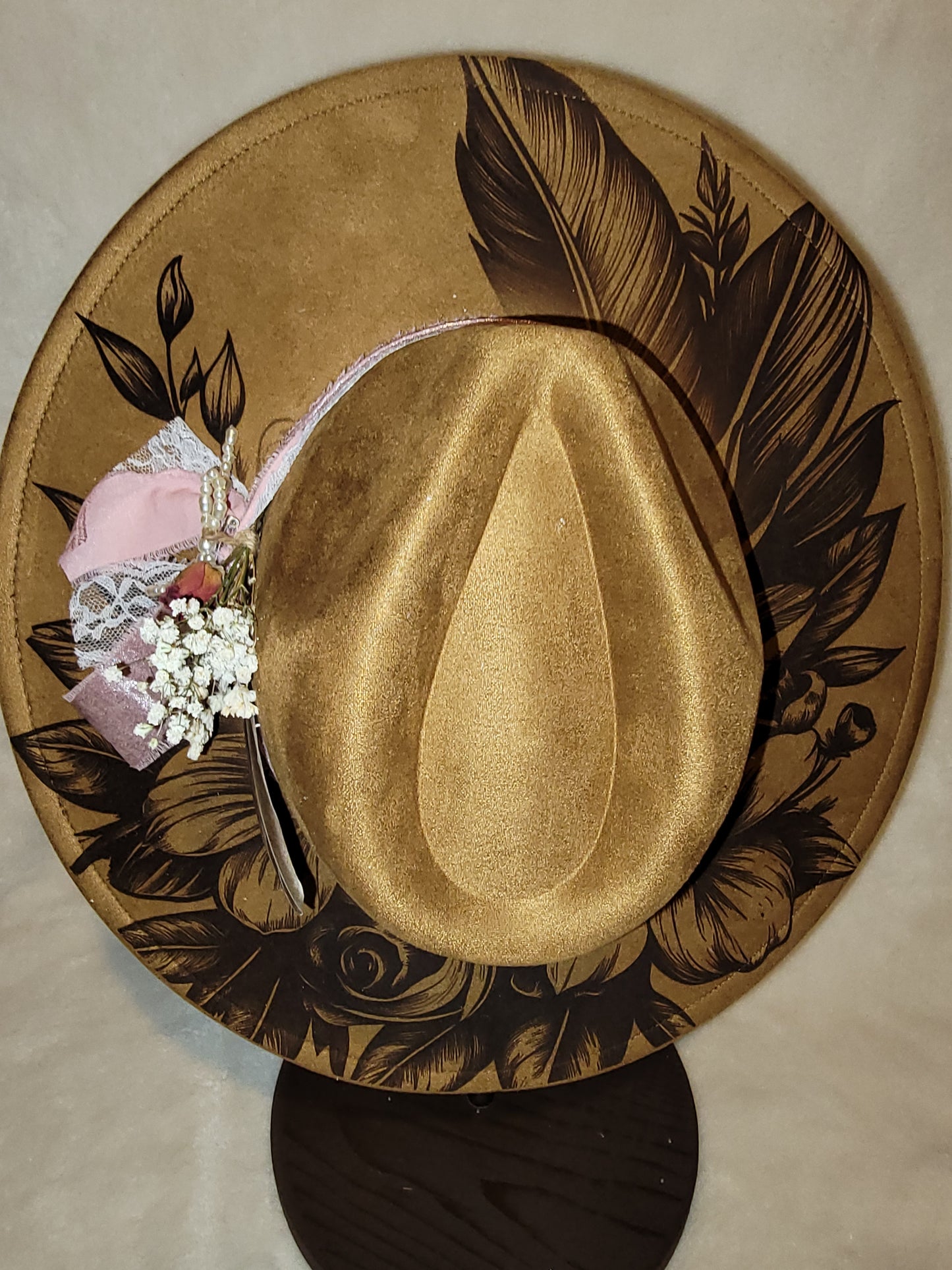 Boho Floral Western hat