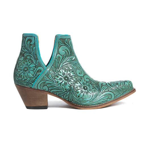 Western Moxie Hand- tooled Booties